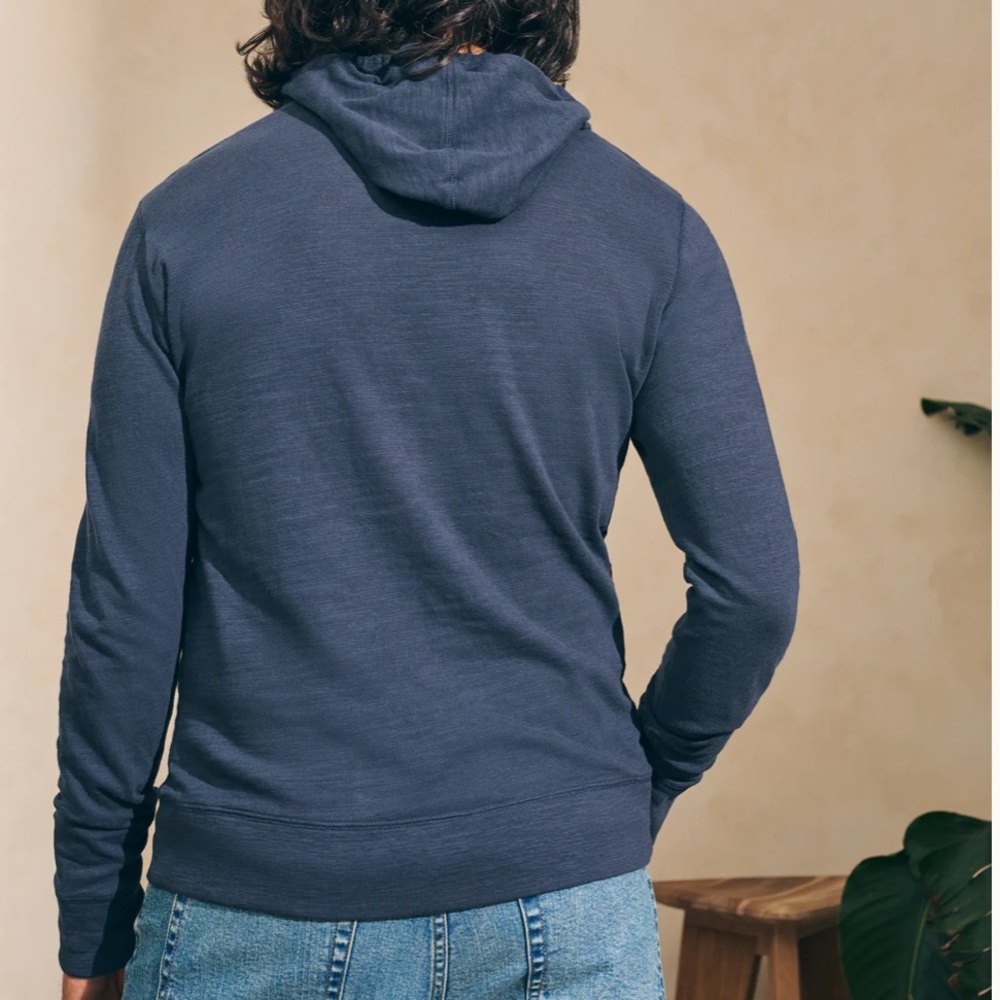Faherty | Sun Washed Slub Hoodie - Picture 9 of 11